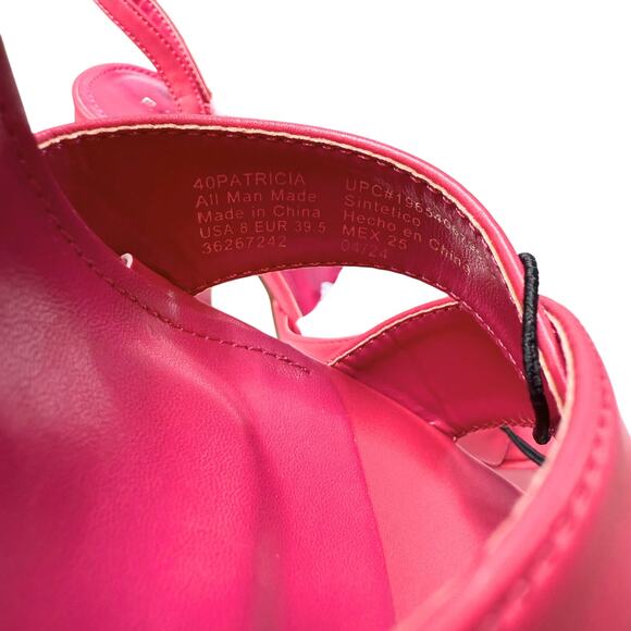 Rampage Open Toe Ankle Strap Patricia Platform Block Heel Sandals Size 8 Pink - Picture 7 of 15